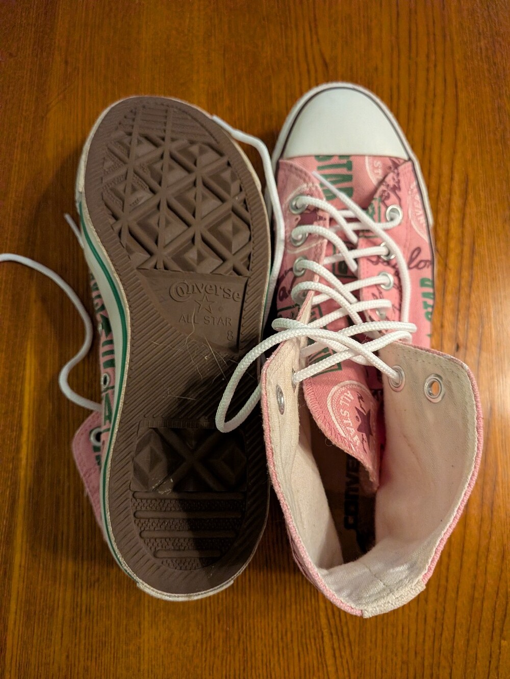 Converse Chuck Taylor Script High Tops, Rare - Picture 6 of 6